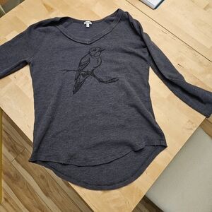Grey Kismet Waffle Bird Shirt